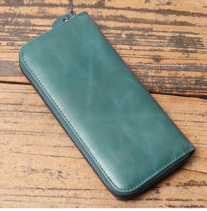 李記 | 原創真皮手工 | 仿古長錢夾 3315-1