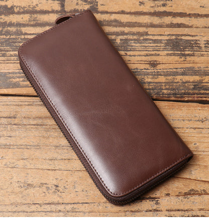 李記 | 原創真皮手工 | 仿古長錢夾 3315-1