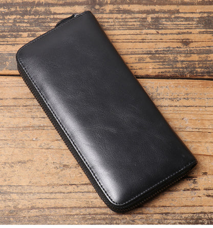 李記 | 原創真皮手工 | 仿古長錢夾 3315-1