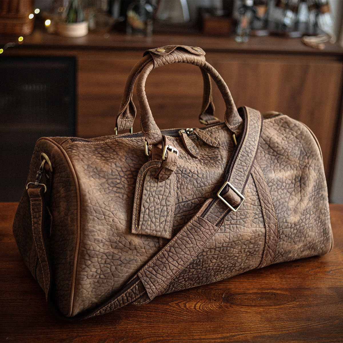 李記 | 原創手工真皮 | 超高性價比の戶外差旅旅行包38593號