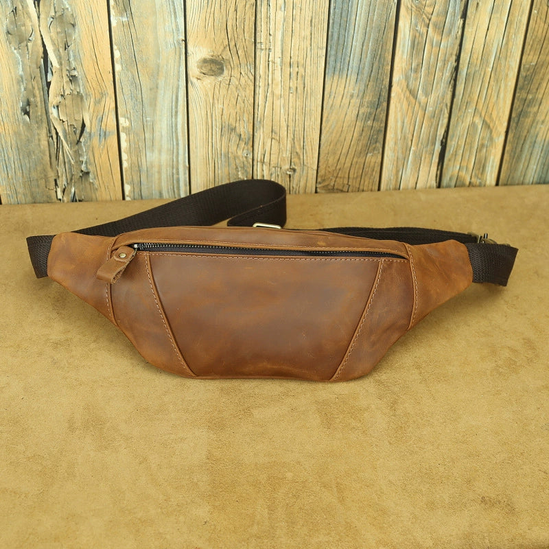 李記 | 原創真皮手工 | 瘋牛革トド腰包 9002號