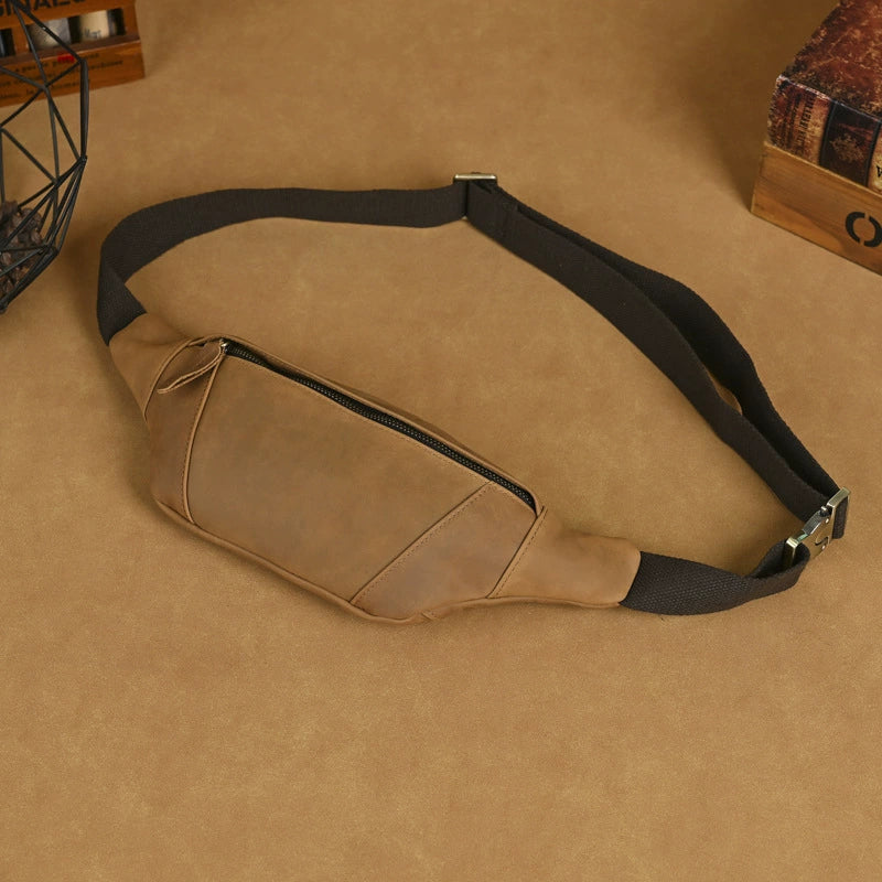 李記 | 原創真皮手工 | 瘋牛革トド腰包 9002號