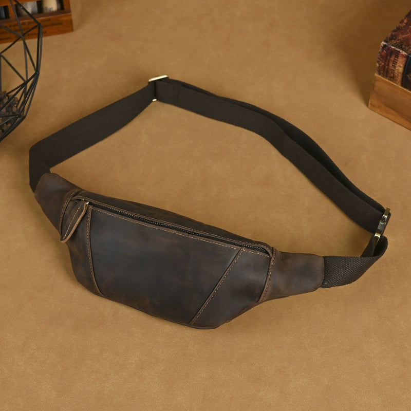 李記 | 原創真皮手工 | 瘋牛革トド腰包 9002號