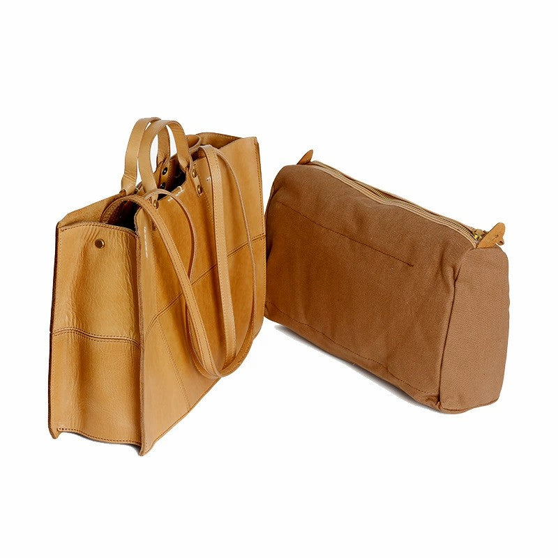 Li Ji | Original handmade leather | Commuting Tote Bag Motorcycle Bag No. 9943