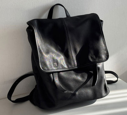 李記 | 原創手工真皮 | 皮料糯糯嘰嘰~慵懶鬆弛又能裝~後背包B251號