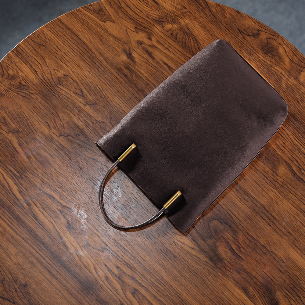 李記 | 原創手工真皮 | 大気ハ高級氣質い通勤包B047號