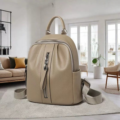 李記 | 原創手工真皮 | 頭層牛革バ甘皮ッ休閒後背包B793號