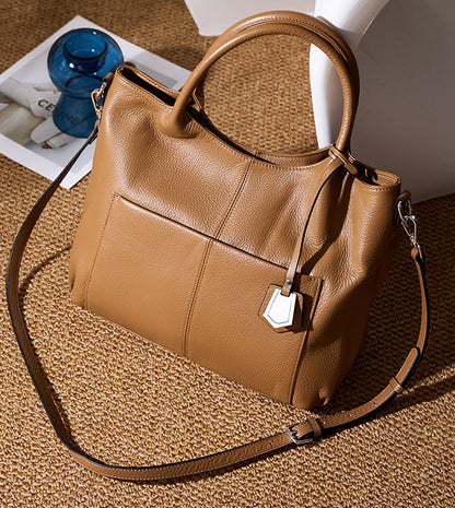 李記 | 原創手工真皮 | 実用の通勤い容量が大き手提包bs0910號