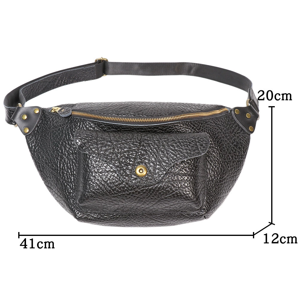 李記 | 原創手工真皮 | 復古水洗帆布キャ斜挎中包 厚牛皮 代工款 20939號