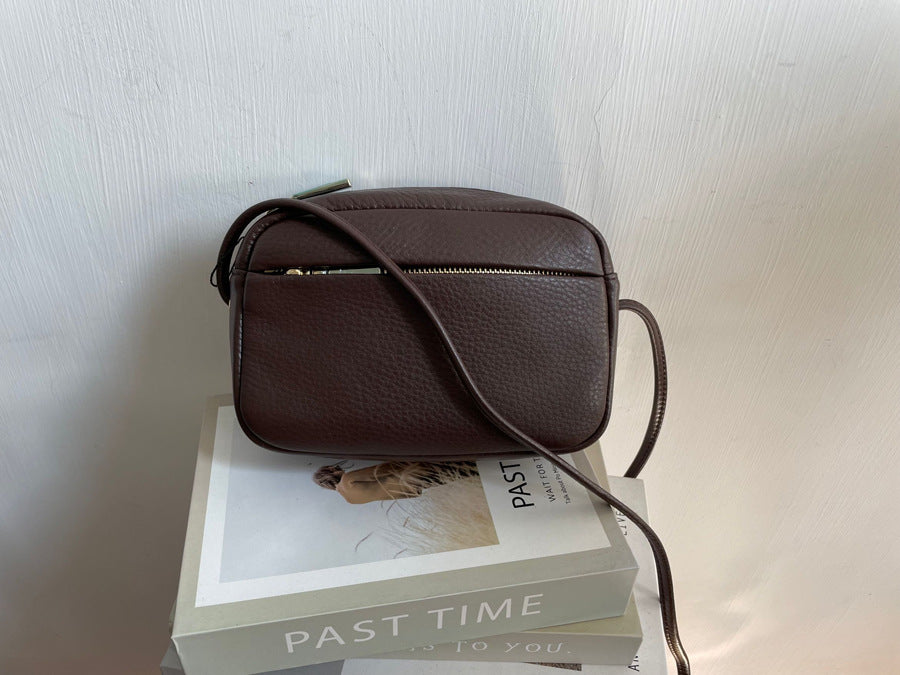 李記 | 原創手工真皮 | 荔枝紋頭層牛皮い斜唄包B647號