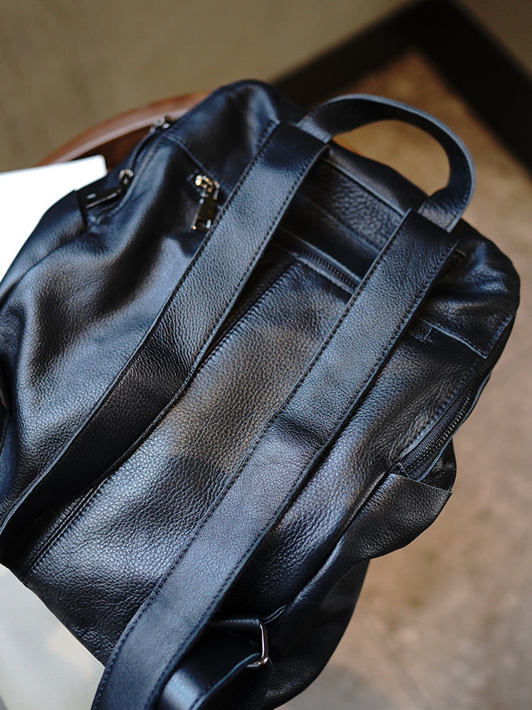 李記 | 原創手工真皮 | 超好看の柔軟休閒い很好背後背包ls0298號