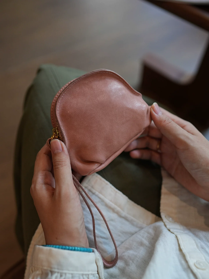 李記 | 原創手工真皮 | 本革小銭カ零錢飾品収納包ls108號