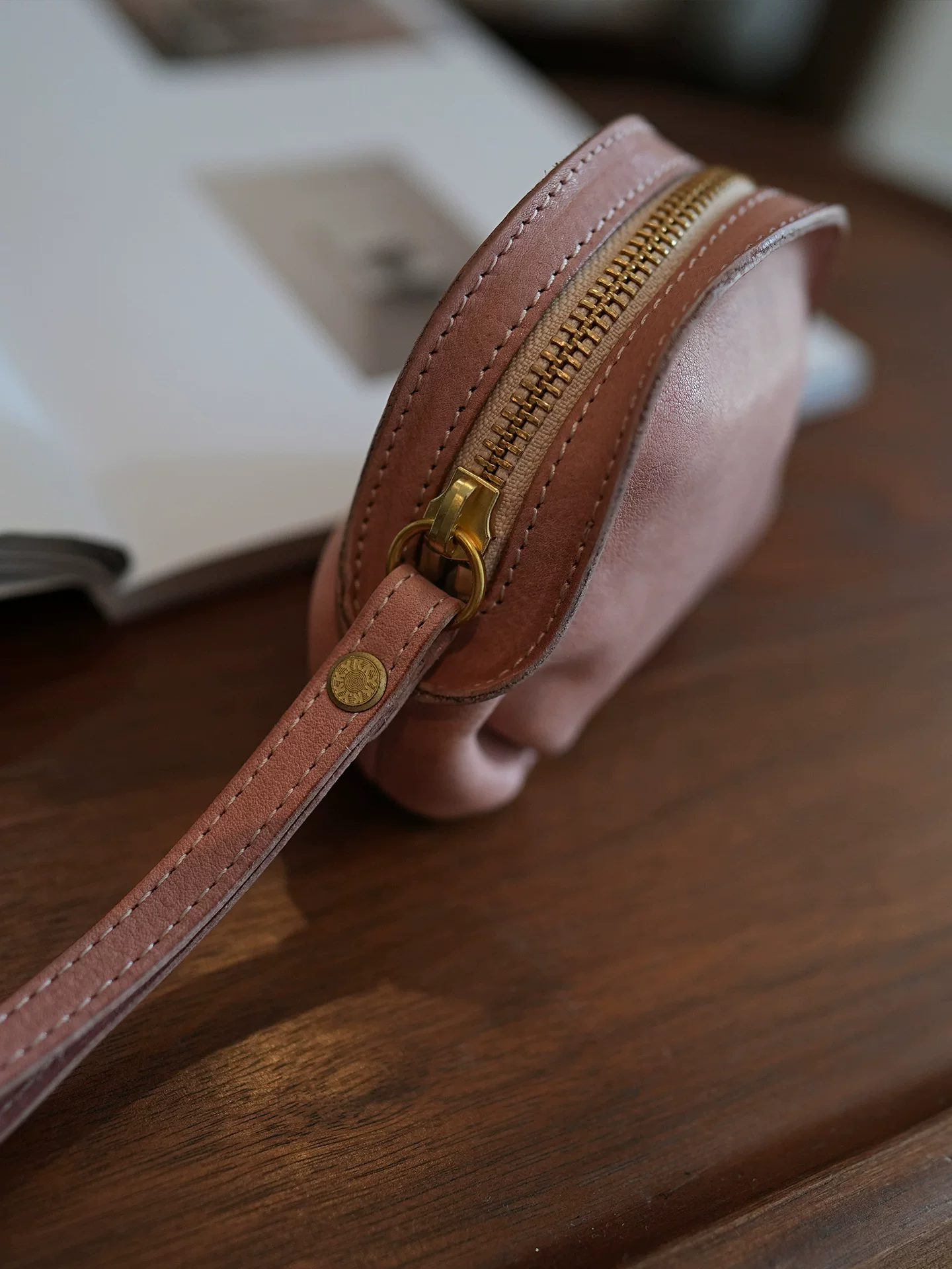 李記 | 原創手工真皮 | 本革小銭カ零錢飾品収納包ls108號