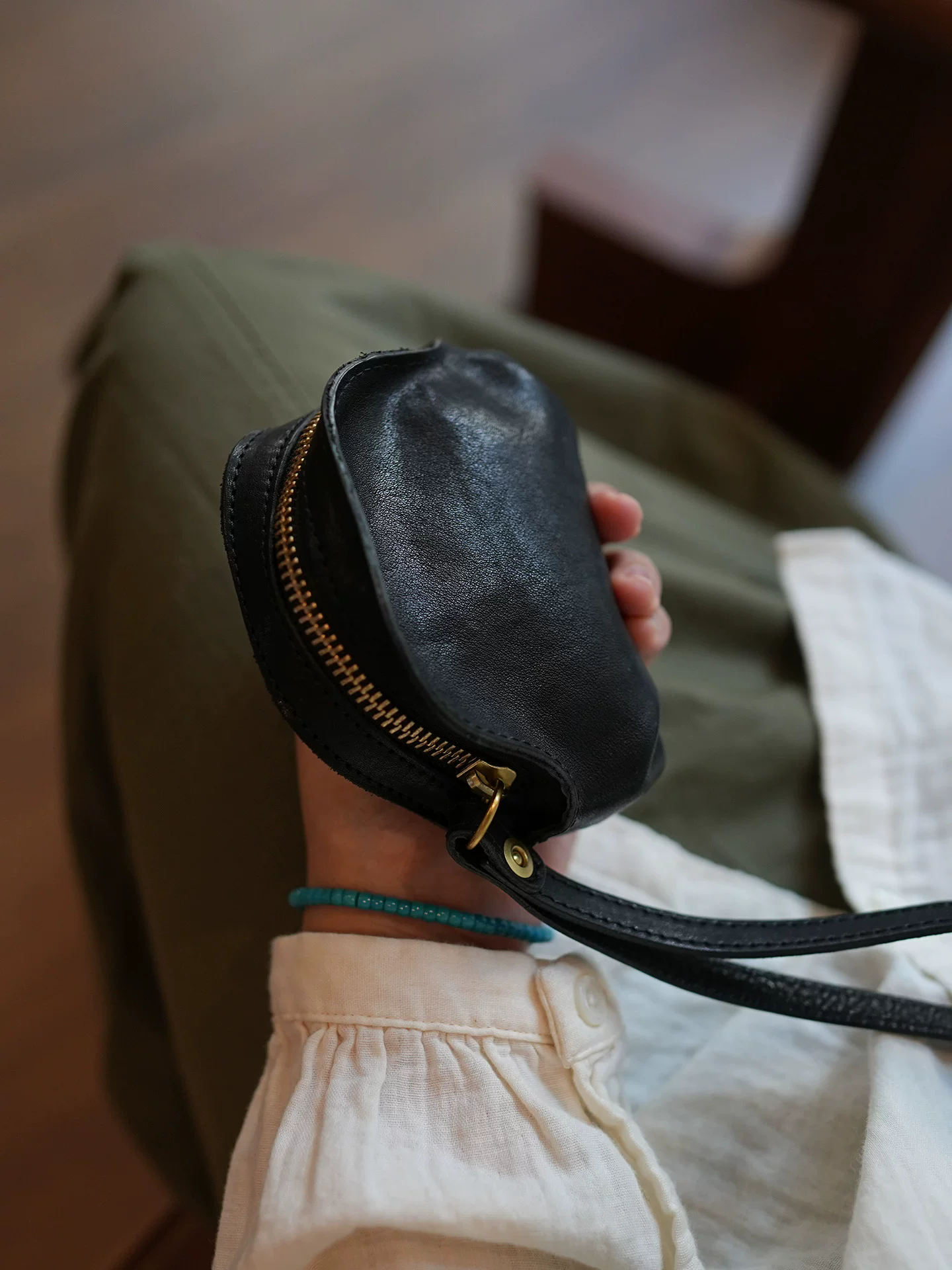 李記 | 原創手工真皮 | 本革小銭カ零錢飾品収納包ls108號