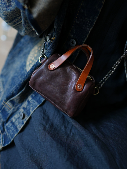 李記 | 原創手工真皮 | 人気の迷你斜唄包ls120號