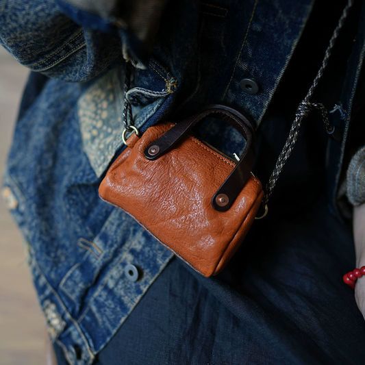 李記 | 原創手工真皮 | 人気の迷你斜唄包ls120號