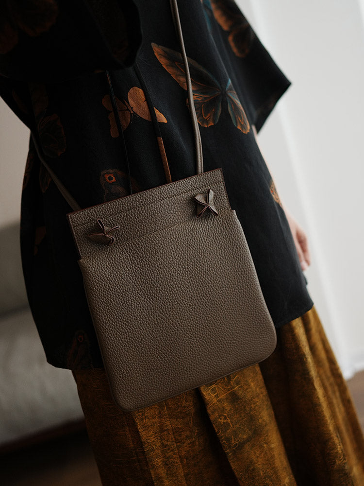 李記 | 原創手工真皮 | Q彈~解放雙手い休閒散步バ手機包ls151號