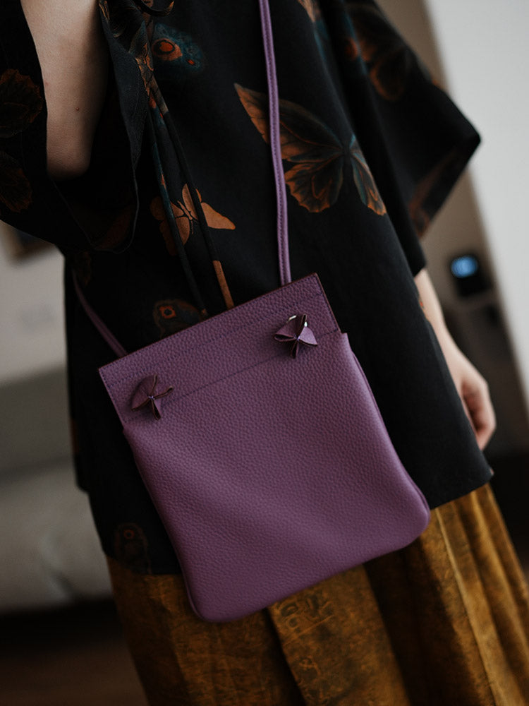 李記 | 原創手工真皮 | Q彈~解放雙手い休閒散步バ手機包ls151號