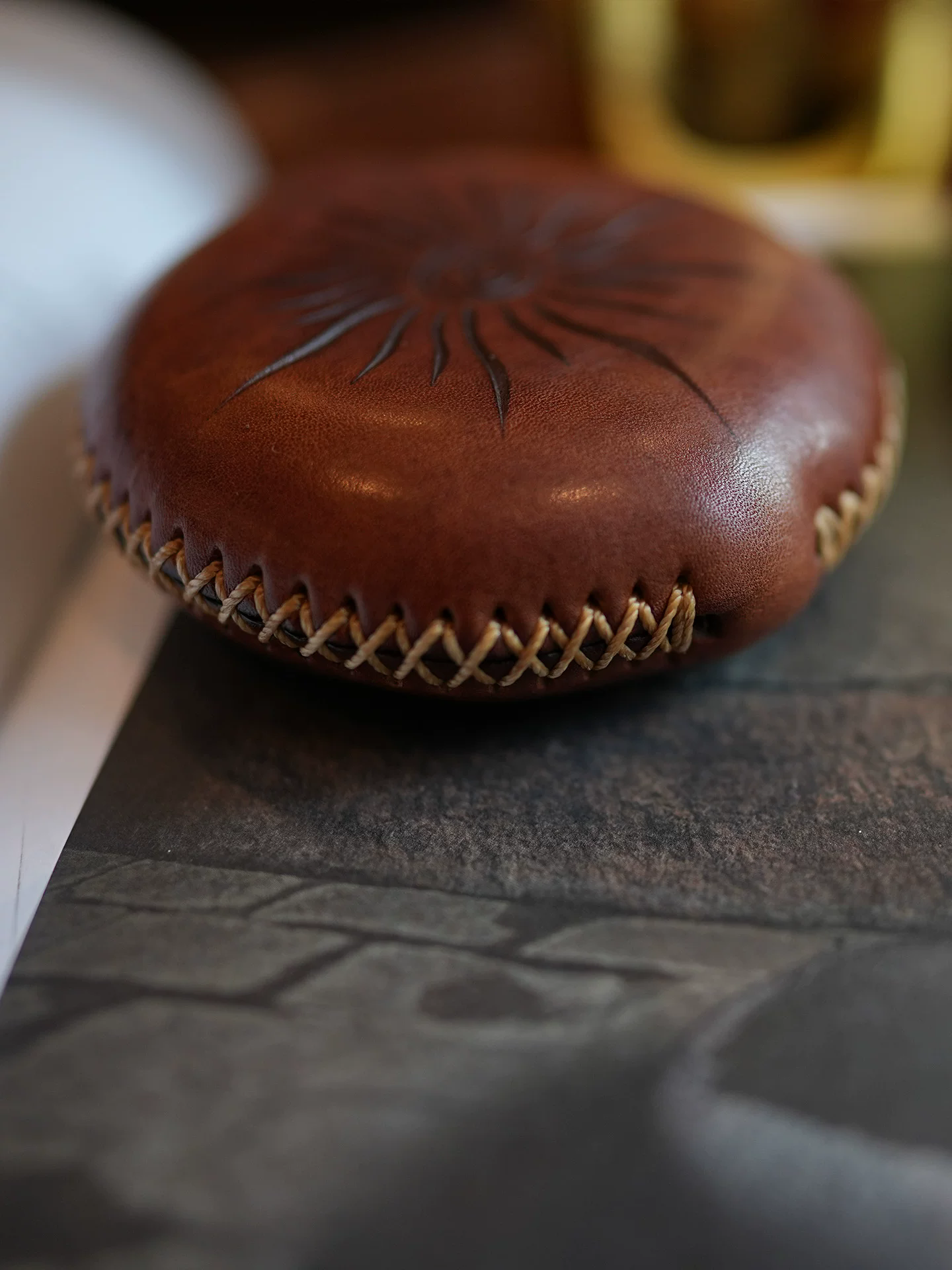 李記 | 原創手工真皮 | 304不銹鋼戶外の隨身便攜小酒壺ls17023號