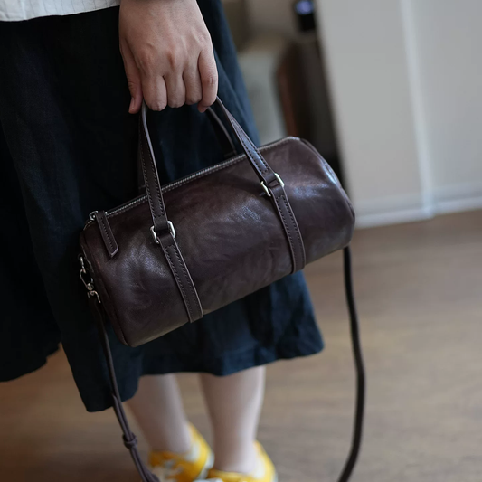 李記 | 原創手工真皮 | 極簡輪廓の圓筒包ls170號