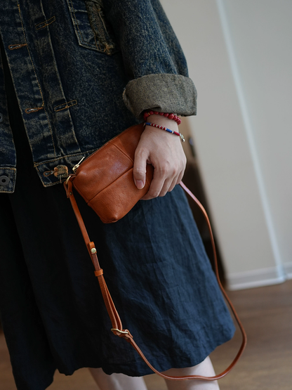 李記 | 原創手工真皮 | 美式復古い手機包ls184號