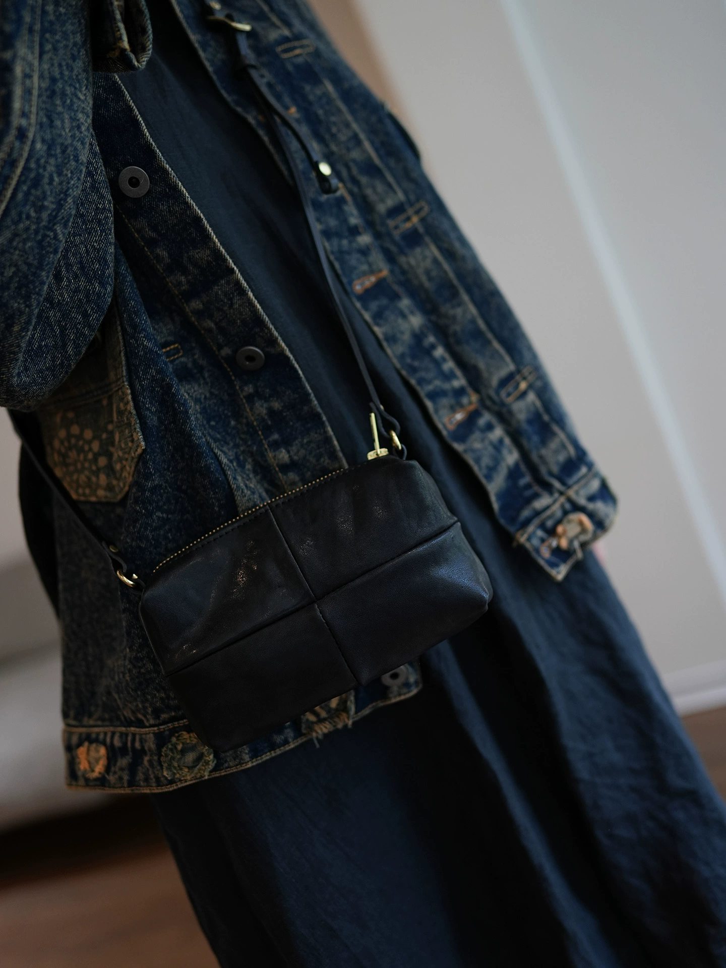 李記 | 原創手工真皮 | 美式復古い手機包ls184號