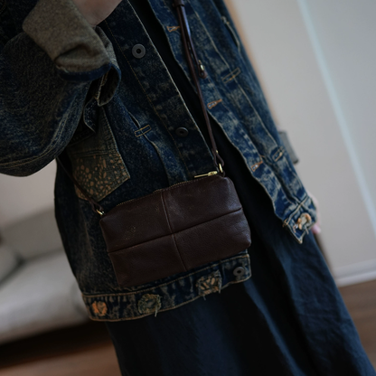 李記 | 原創手工真皮 | 美式復古い手機包ls184號