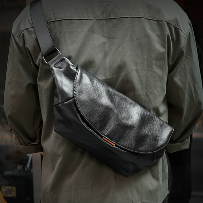 李記 | 原創手工真皮 | 極簡不臃腫の斜唄包ls218號