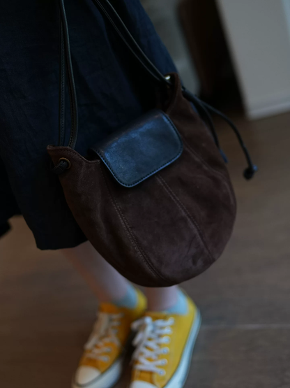 李記 | 原創手工真皮 | 磨砂牛皮の斜唄包ls25823號