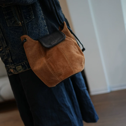 李記 | 原創手工真皮 | 磨砂牛皮の斜唄包ls25823號