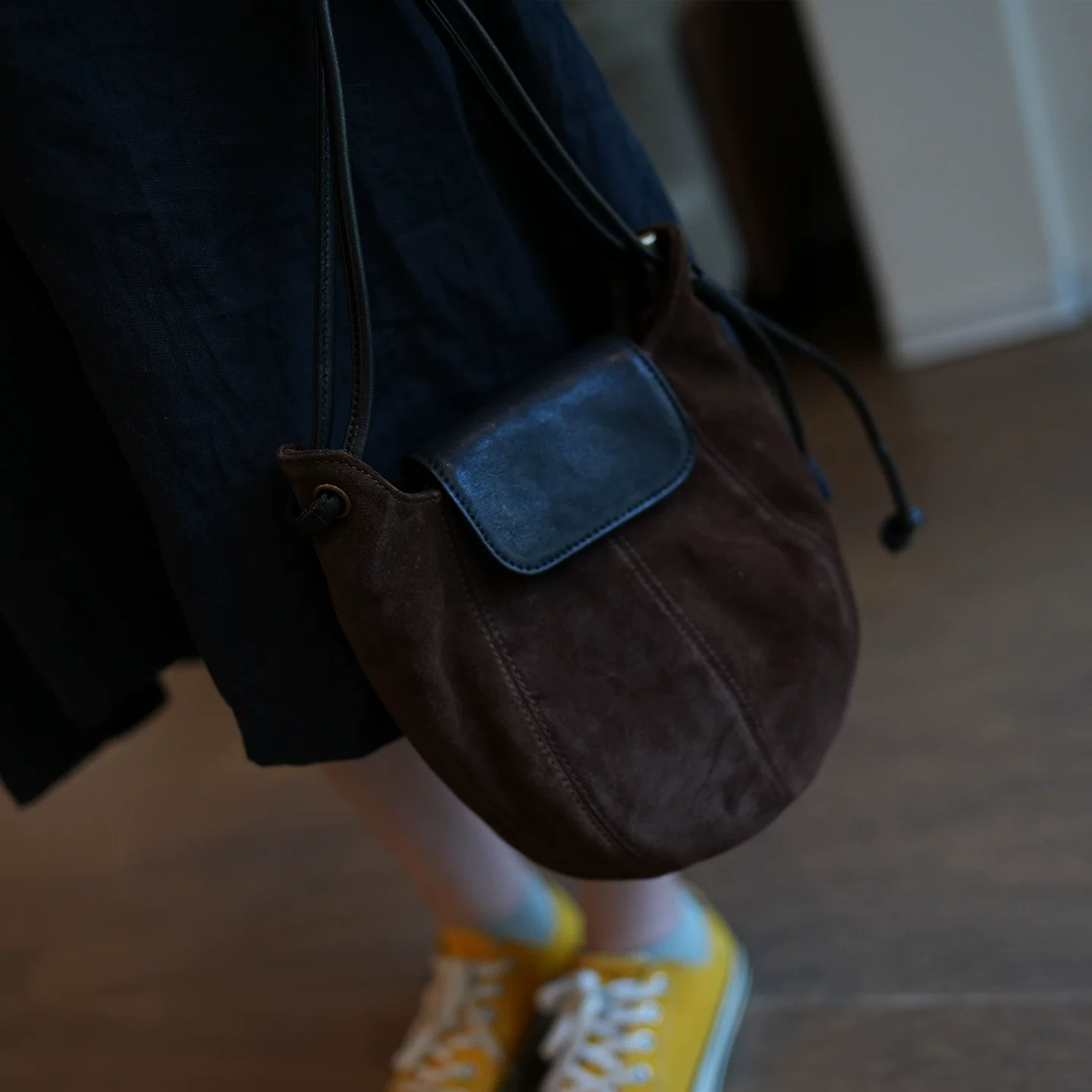 李記 | 原創手工真皮 | 磨砂牛皮の斜唄包ls25823號