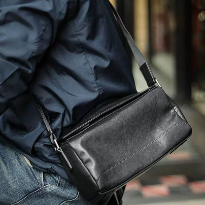 李記 | 原創真皮手工 | 自由自在帥氣風の斜唄包ls317號