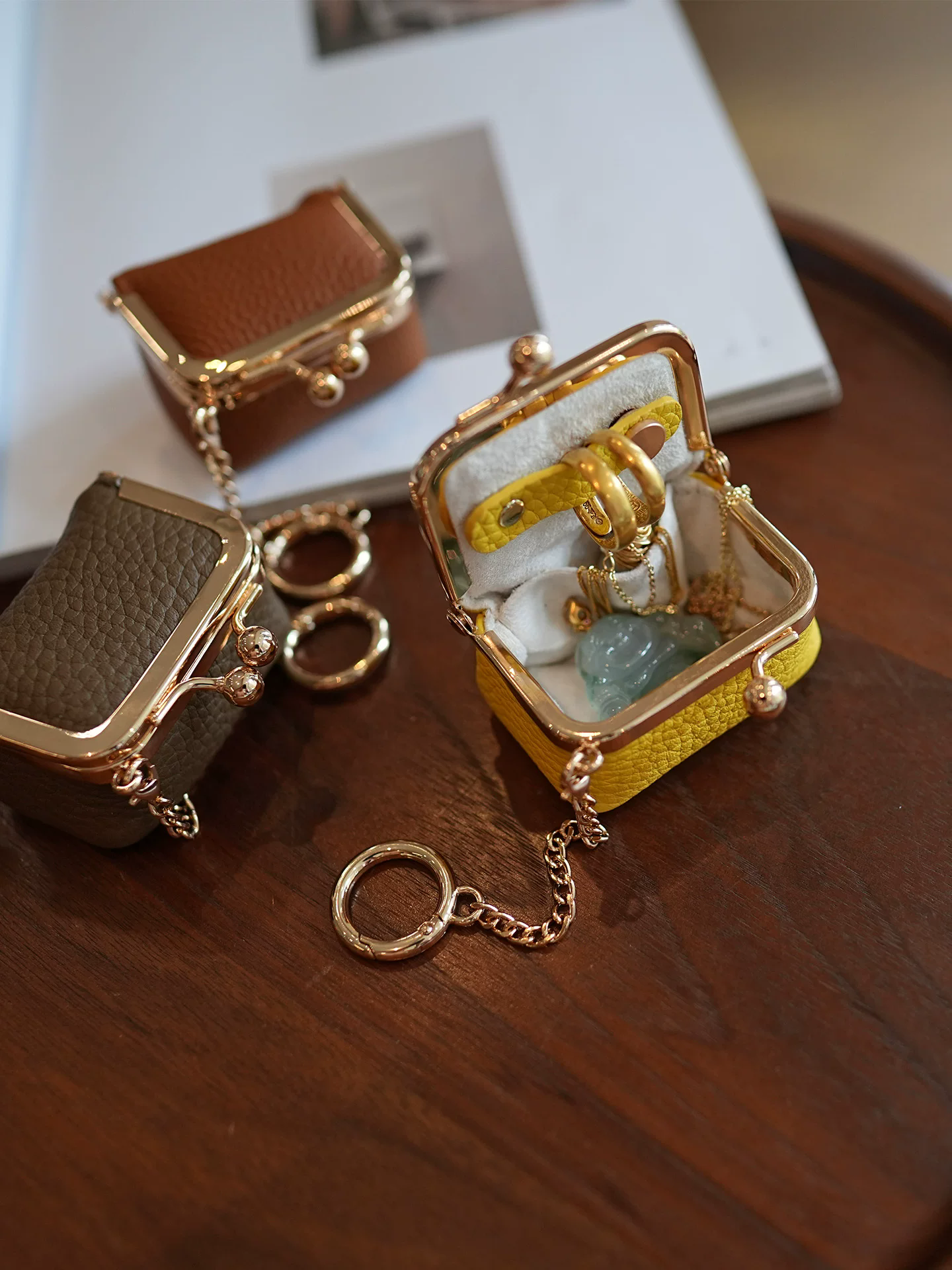 李記 | 原創手工真皮 | 隨身便捷ス首飾小銭収納ポ小掛包ls41號