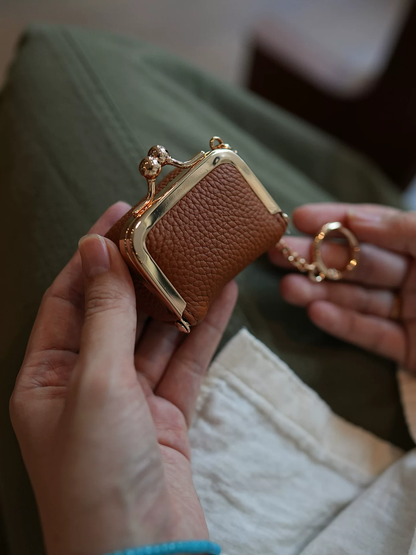 李記 | 原創手工真皮 | 隨身便捷ス首飾小銭収納ポ小掛包ls41號