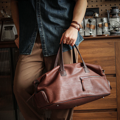 李記 | 原創手工真皮 | 高階【鬆弛垂感】差旅包ls452號