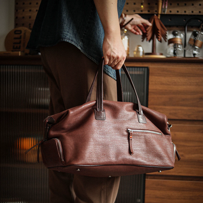 李記 | 原創手工真皮 | 高階【鬆弛垂感】差旅包ls452號