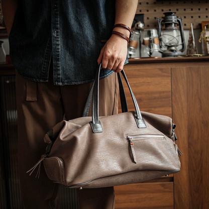 李記 | 原創手工真皮 | 高階【鬆弛垂感】差旅包ls452號