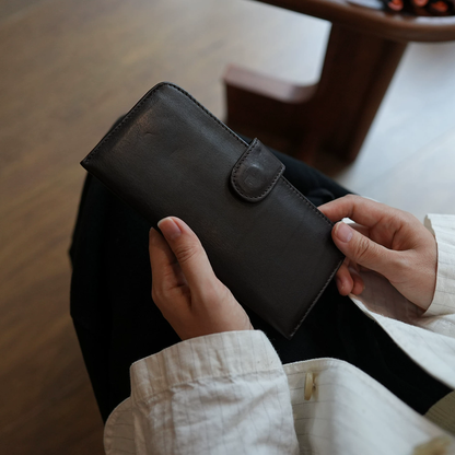 李記 | 原創手工真皮 | ド携帯収納バ財布本革ls57號