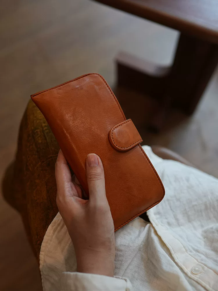 李記 | 原創手工真皮 | ド携帯収納バ財布本革ls57號