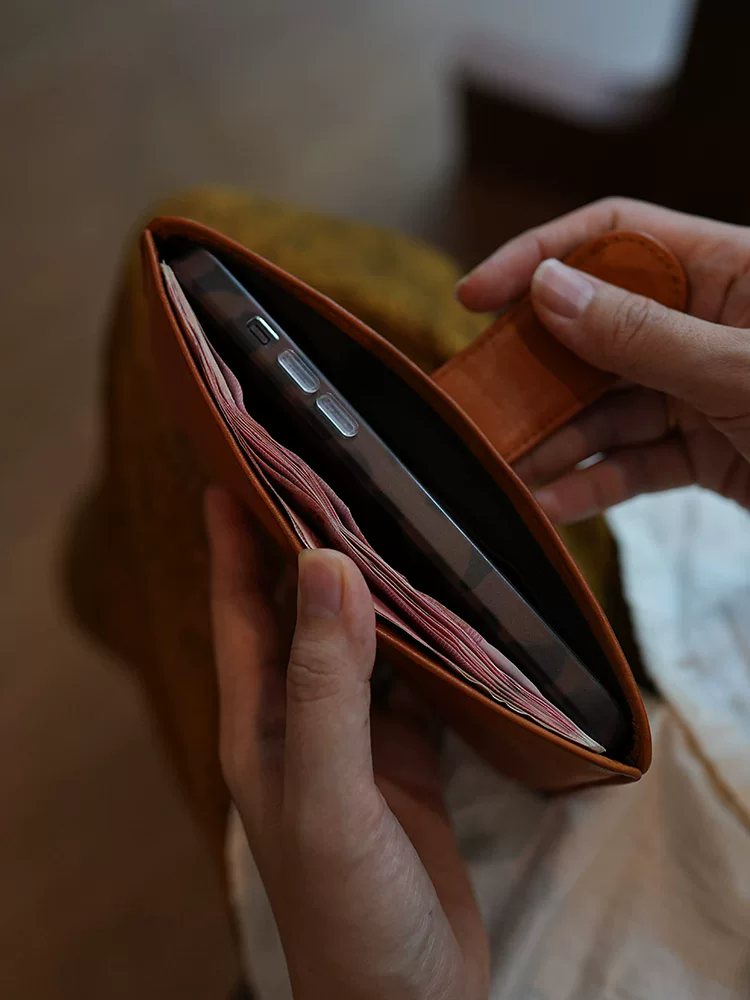 李記 | 原創手工真皮 | ド携帯収納バ財布本革ls57號