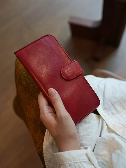 李記 | 原創手工真皮 | ド携帯収納バ財布本革ls57號