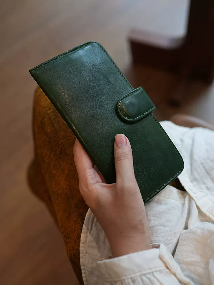 李記 | 原創手工真皮 | ド携帯収納バ財布本革ls57號