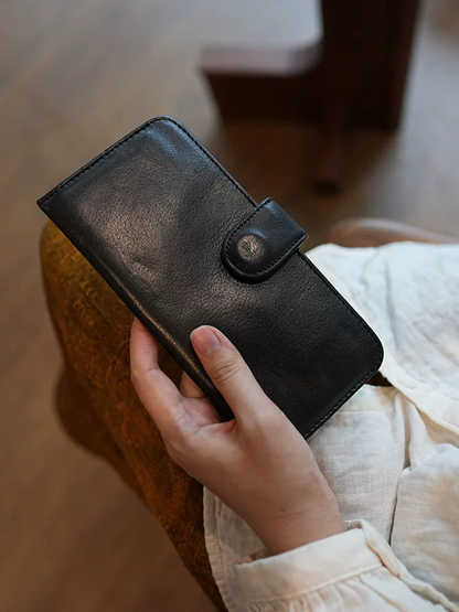 李記 | 原創手工真皮 | ド携帯収納バ財布本革ls57號