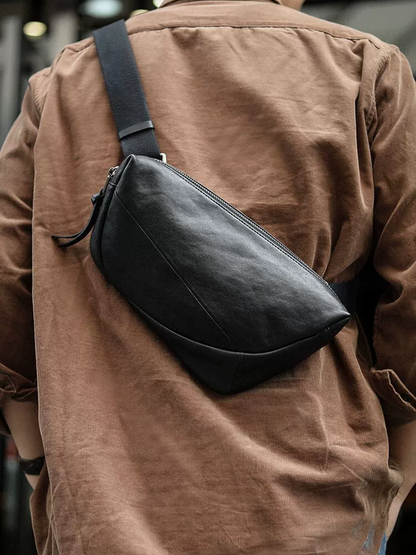 李記 | 原創手工真皮 | 隨便背、隨便搭の自在胸包ls6206號