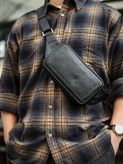 李記 | 原創手工真皮 | 低調至簡設計風の小包ls8239號