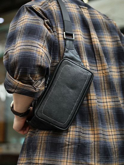 李記 | 原創手工真皮 | 低調至簡設計風の小包ls8239號