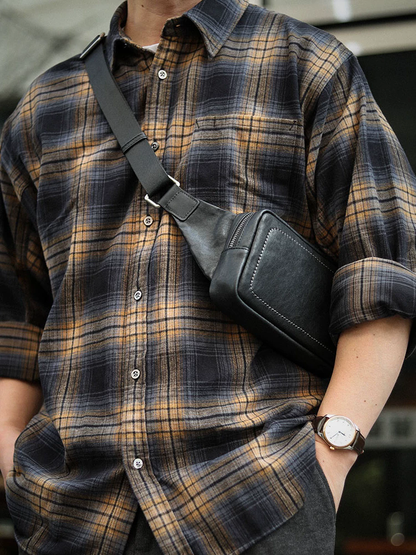 李記 | 原創手工真皮 | 低調至簡設計風の小包ls8239號