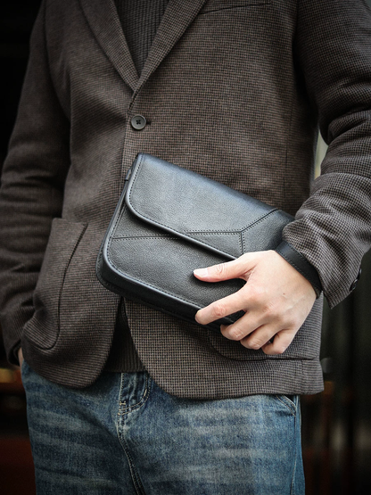 李記 | 原創手工真皮 | 都市【幾何系列】隨行小背包ls8268號