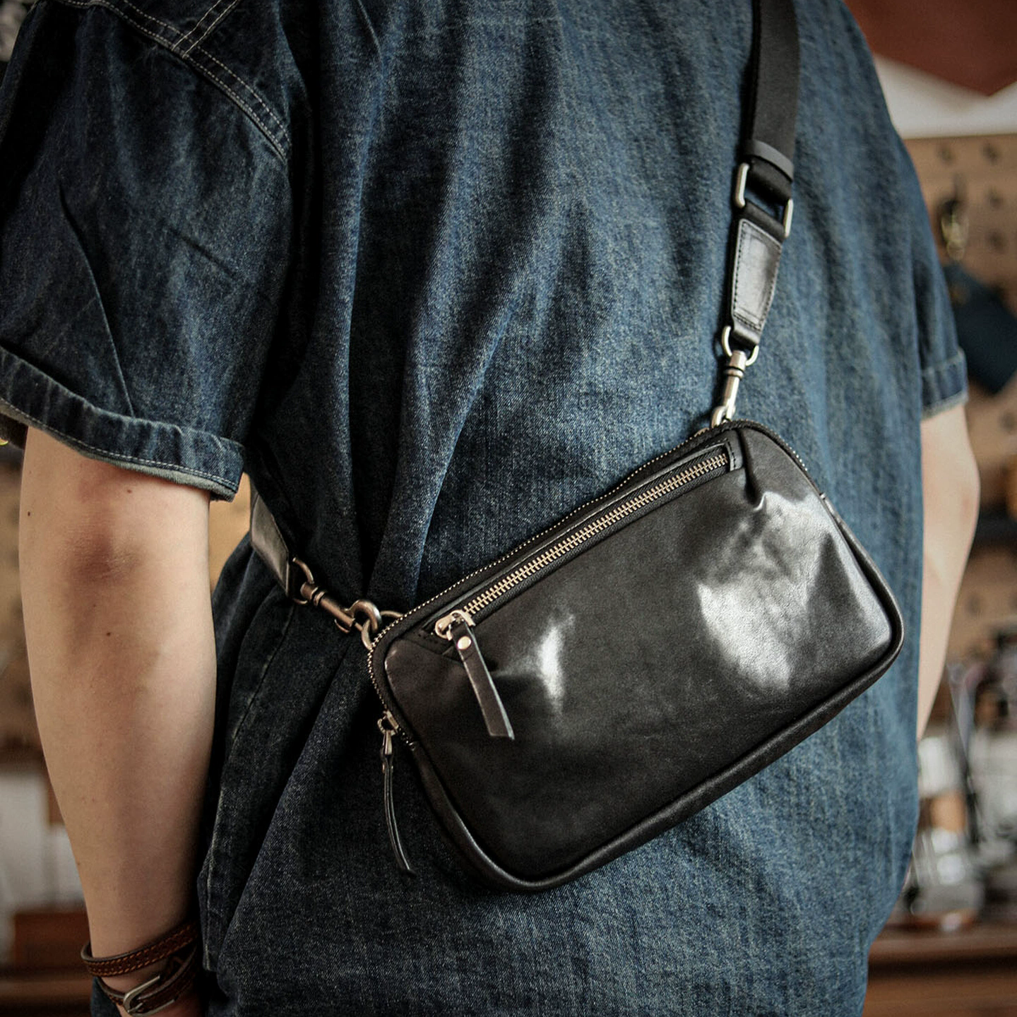 李記 | 原創手工真皮 | 兩用版型【都市隨行】兩用包ls8303號