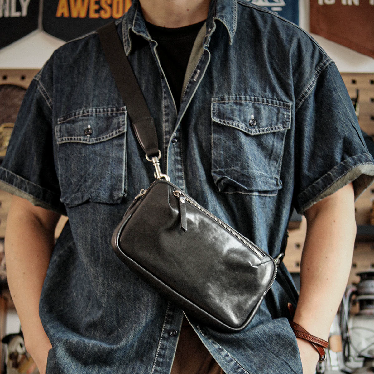 李記 | 原創手工真皮 | 兩用版型【都市隨行】兩用包ls8303號